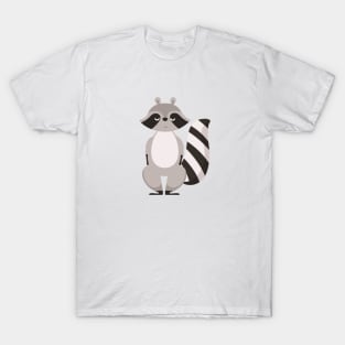 Raccoon character drawing T-Shirt